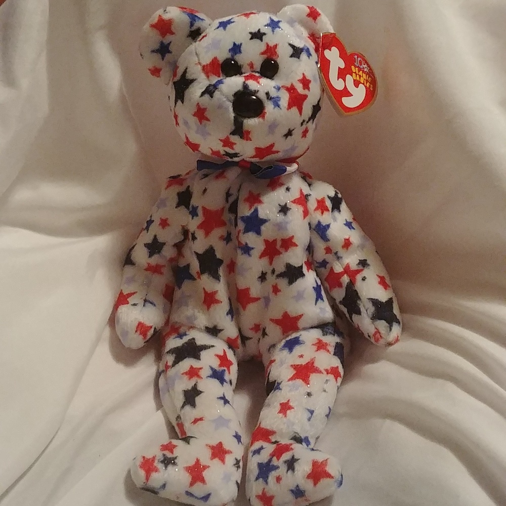 **5 for $20. Ty Red, White, and Blue Beanie Baby